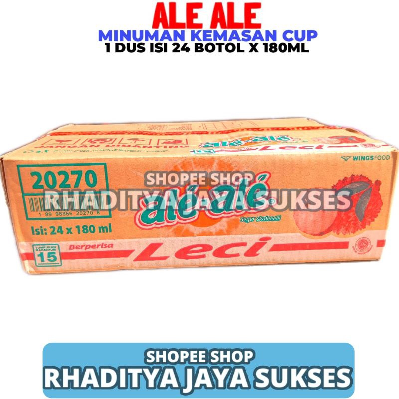 

Ale Ale Rasa Leci 1 Dus Isi 24 Botol 180ML