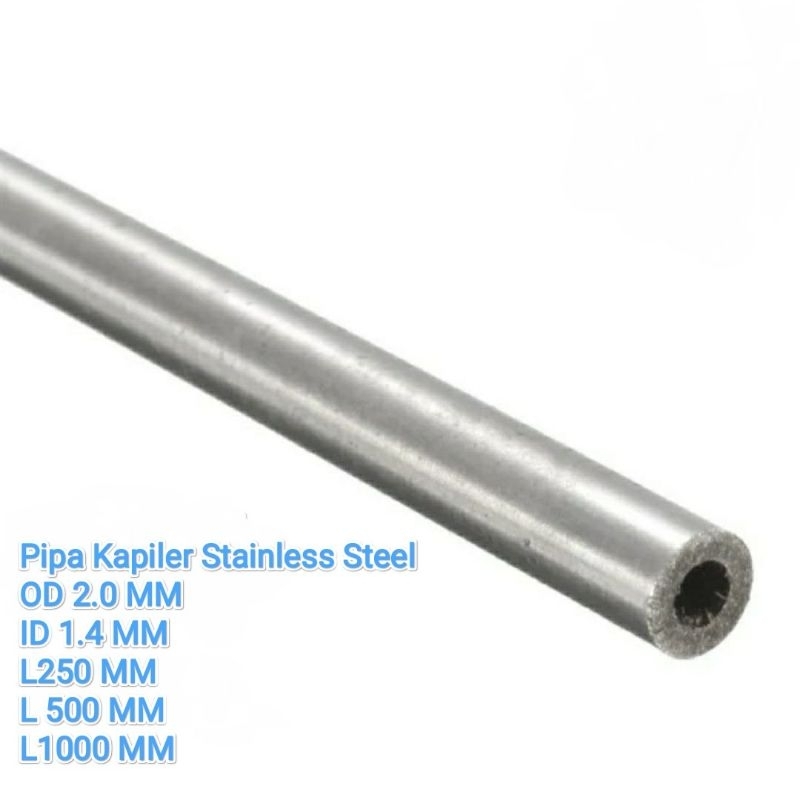 Pipa Kapiler Stainless Steel / Capillary Tube OD 2.0 MM ID 1.4 MM
