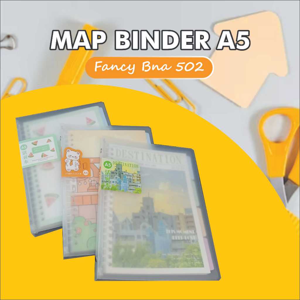 

BINDER VIS-1 A5 FANCY BNA 502/TULIS SEKOLAH/ALAT TULIS KANTOR