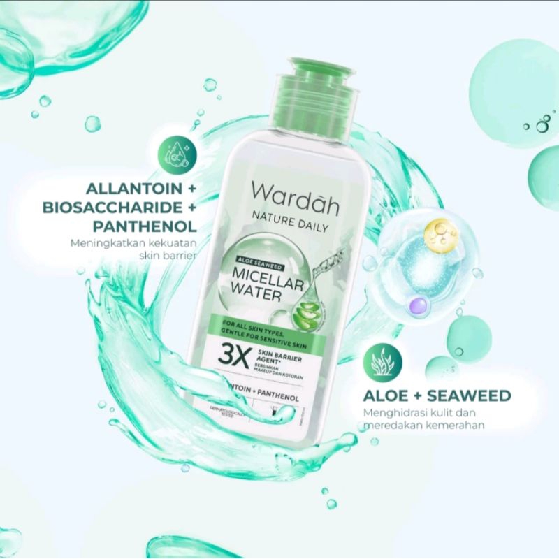 Wardah Micellar Water Nature Daily Aloe Seaweed  100 ml