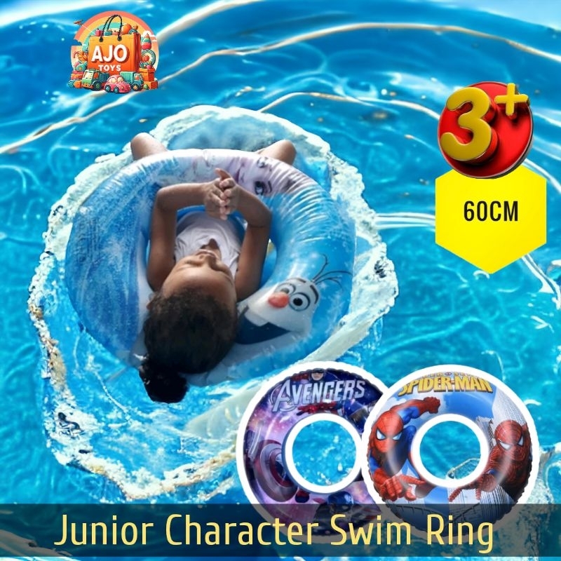 Junior Character Swim ring  Ban renang donat anak pelampung bulat 60cm usia 3+ Karakter Frozen / Spi