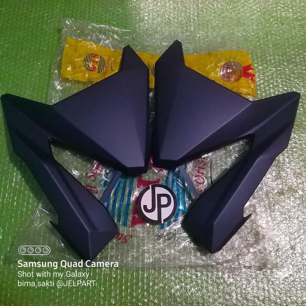 LEGSHIELD LUAR VARIO 150 BIRU DOFF WIN - Cover legshield luar sayap kiri kanan Honda Vario 125 led V