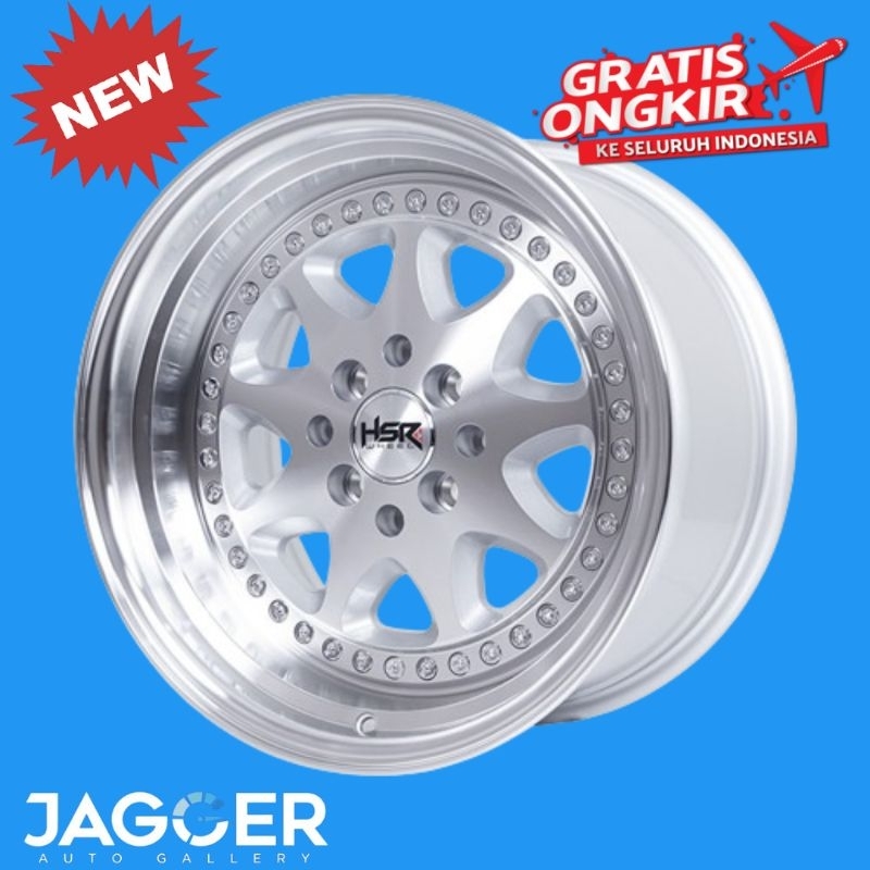 Velg mobil celong ring 16 hsr bavaria lebar 8-9 pcd 4x100 4x114,3