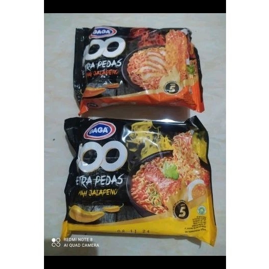 

Gaga mie goreng & kuah jalapeno isi 3sachet (mix)
