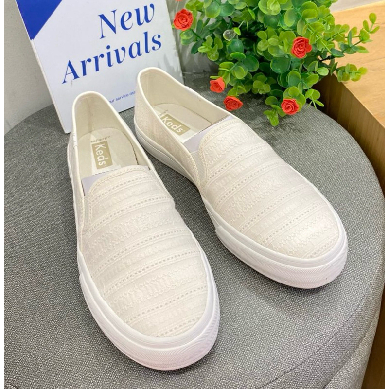 KEDS-DOUBLE DECKER CROCHET WHITE