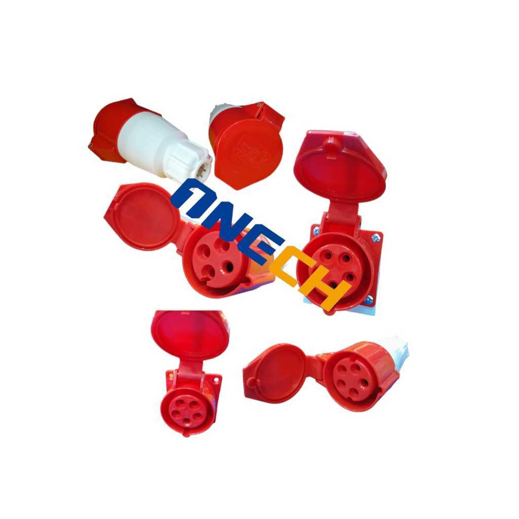 Soket Plug Mounting 16A-32A 4pin/ Industrial Plug / Surface Mounting Wall Soket/ Stop Kontak Panel S