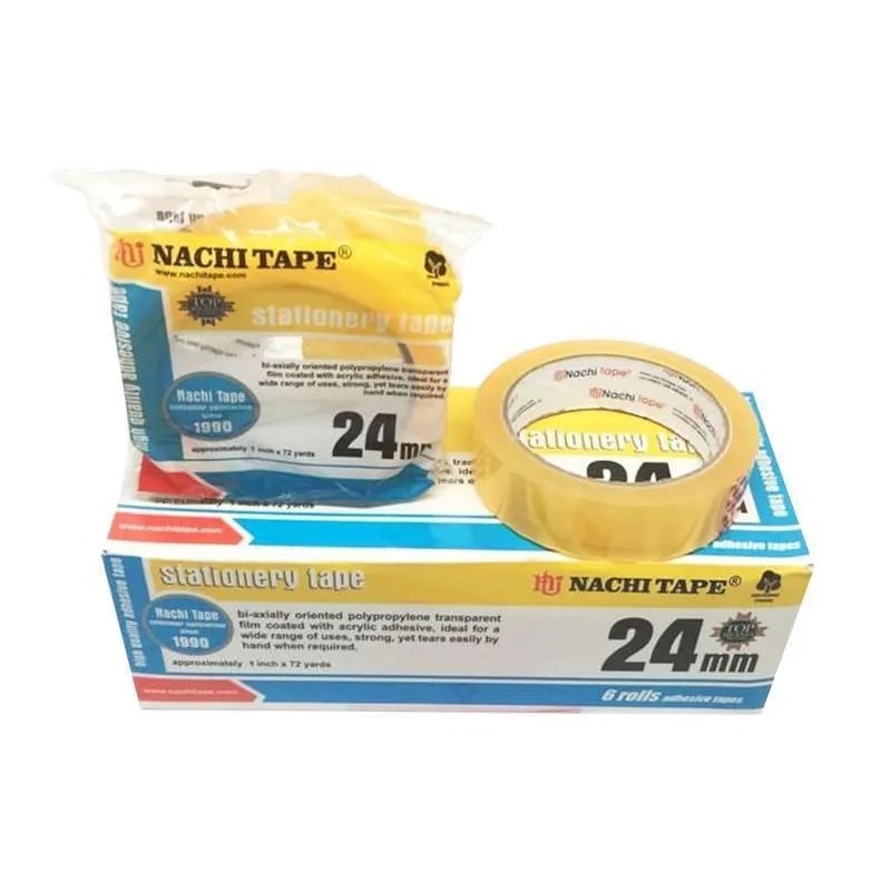 

[PACK] Selotip Isolasi Bening - Nachi Tape 24 mm MURAH