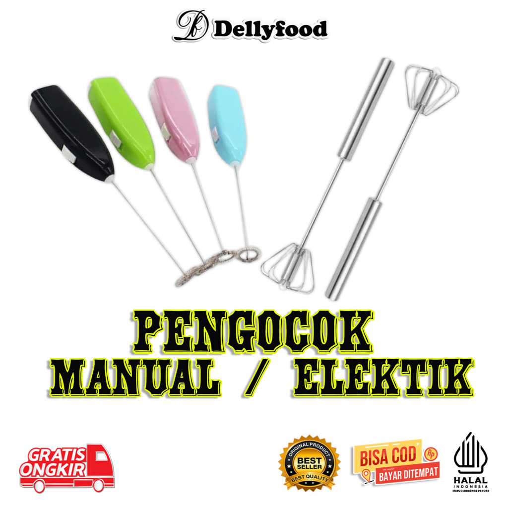 Pengocok Manual dan Pengocok Elektrik/Mixer