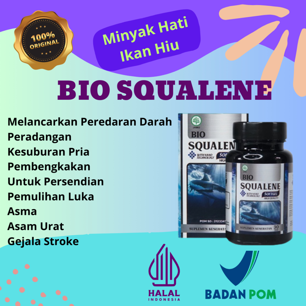 BIO SQUALENE Sumber Omega 3 Minyak Hati Ikan Hiu