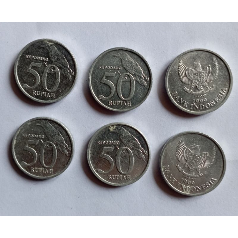 Uang Koin 50 Rupiah th 1999