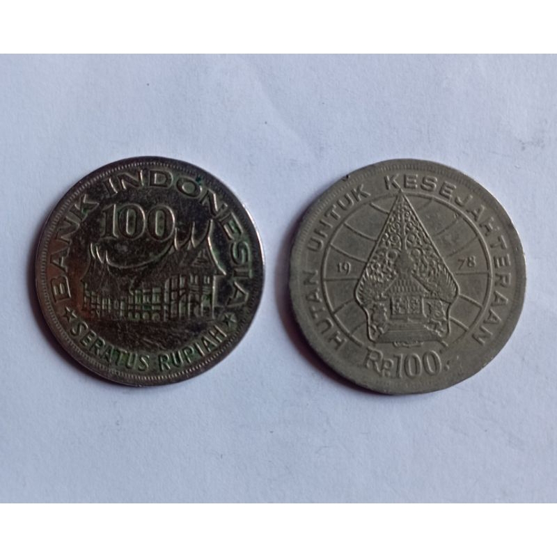 Uang Koin 100 Rupiah Th 1978