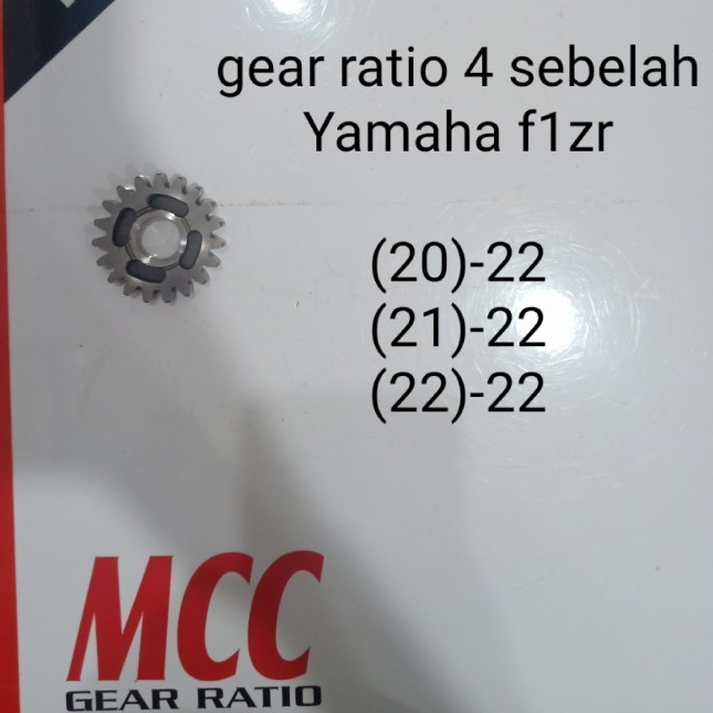 gear ratio 4 sebelah Yamaha f1zr