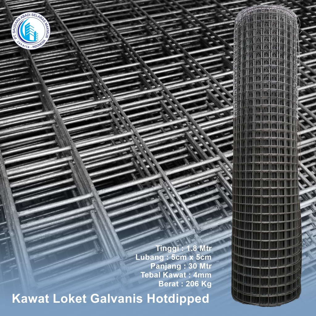Kawat Loket Galvanis Hot Dipped 2208 (Per Meter)