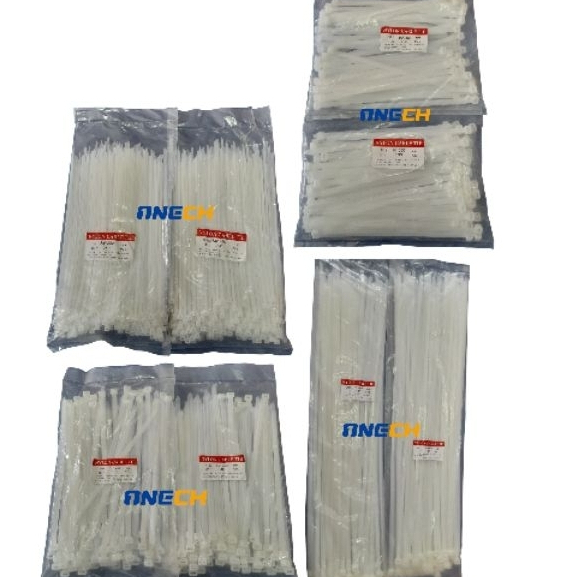 

Cable Ties Warna Hitam & Putih 5mm /250pcs / KableTies Hitam / Kabel Pengikat Nyalon Cable Tie / Ukuran Sedang