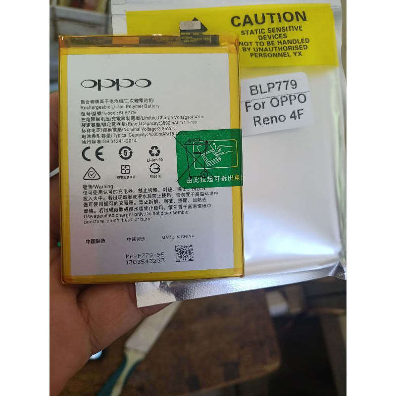 Batrai oppo reno4f blp779 /BLP779 Batrai oppo reno4f /Battery oppo reno 4f