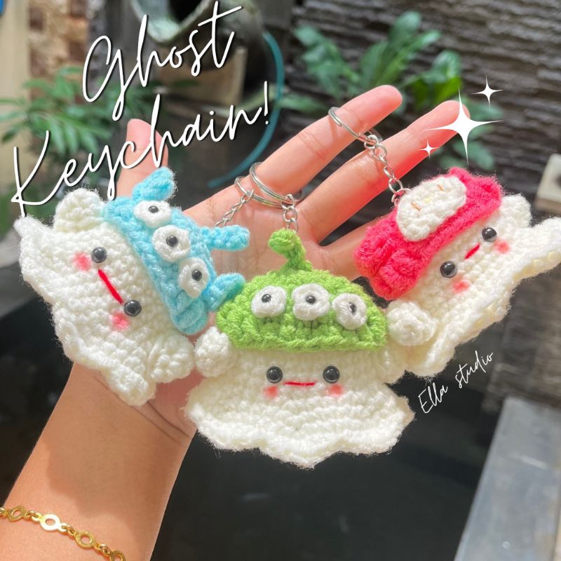 Gantungan Kunci Ghost Topi Alien