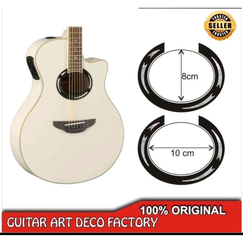 stiker lubang gitar yamaha apx - roset gitar yamaha apx - stiker apx - stiker gitar yamaha apx