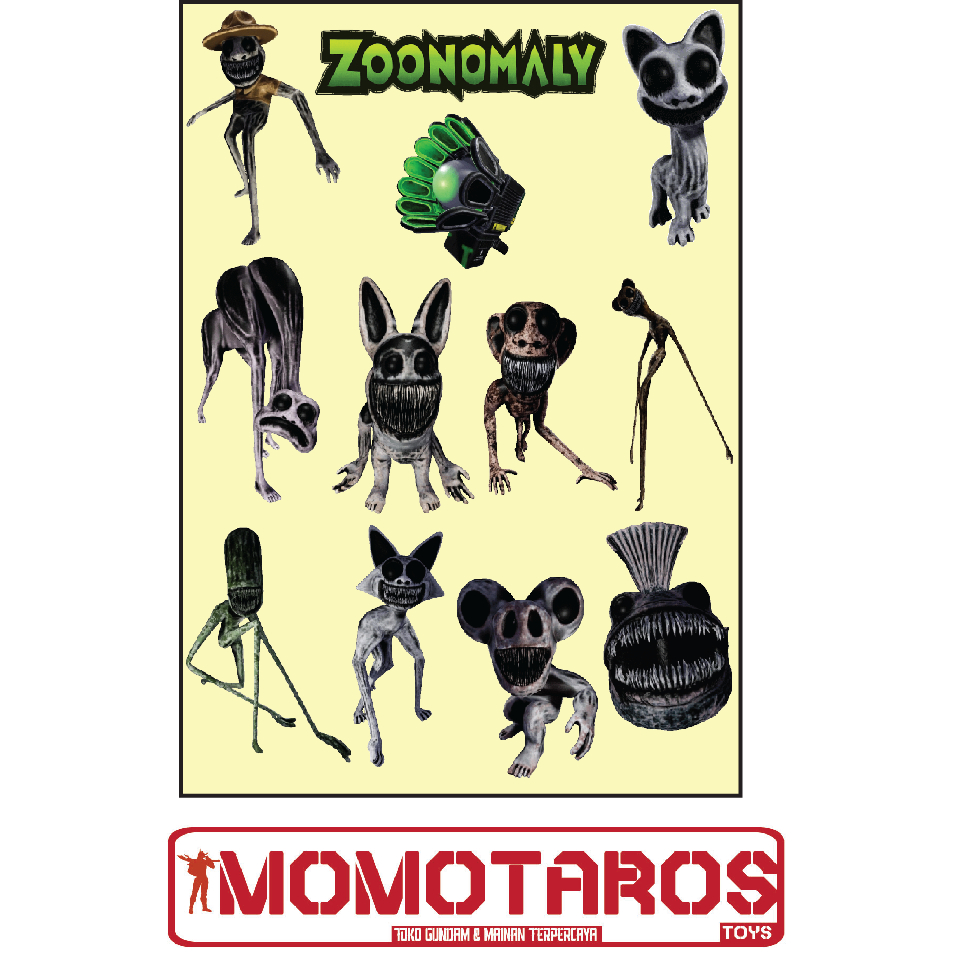 

Sticker murah antiair transparan Zoonomaly 1 pc