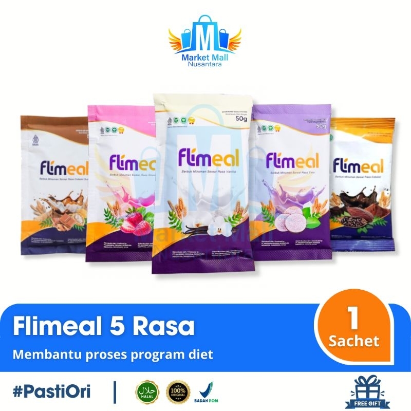 

Flimeal 1 Sachet Minuman Sereal Diet Pengganti Sarapan