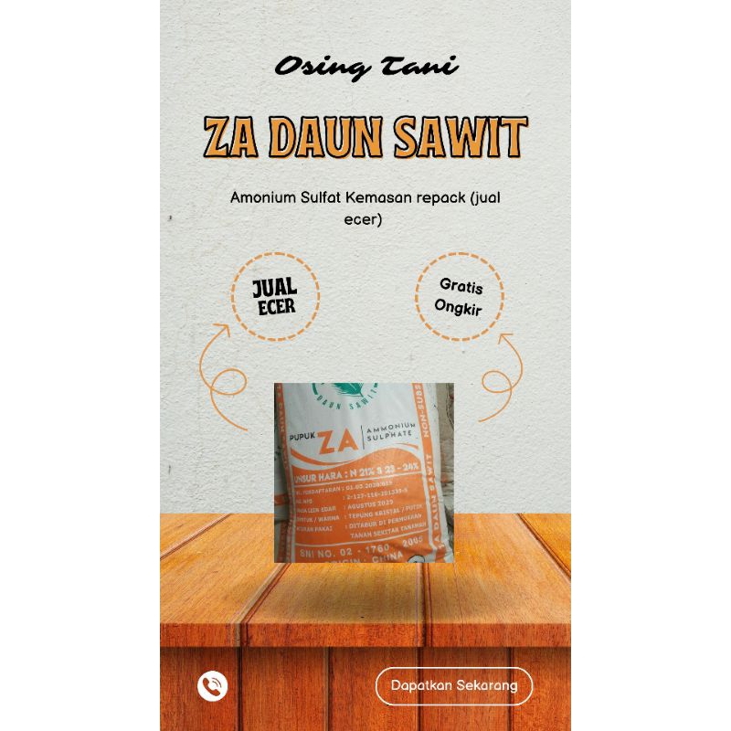 PUPUK ZA Daun Sawit Ecer 1 kg