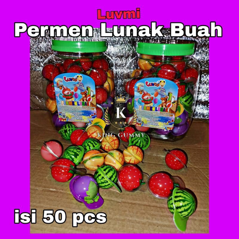 

LUVMI PERMEN LUNAK BUAH ISI 50 PCS BISA DI MAKAN