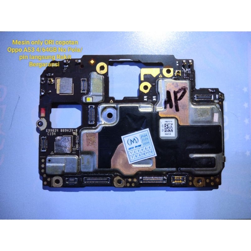 mesin Oppo A53 4/64 Normal segel ORI copotan, tested bergaransi
