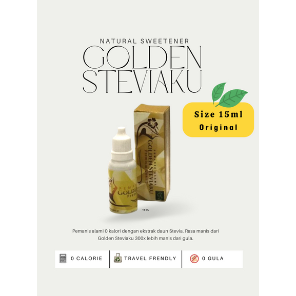 

Golden Steviaku Natural Sweetener - 15 ml