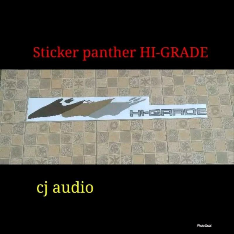 Sticker stiker Mobil panther HI-grade