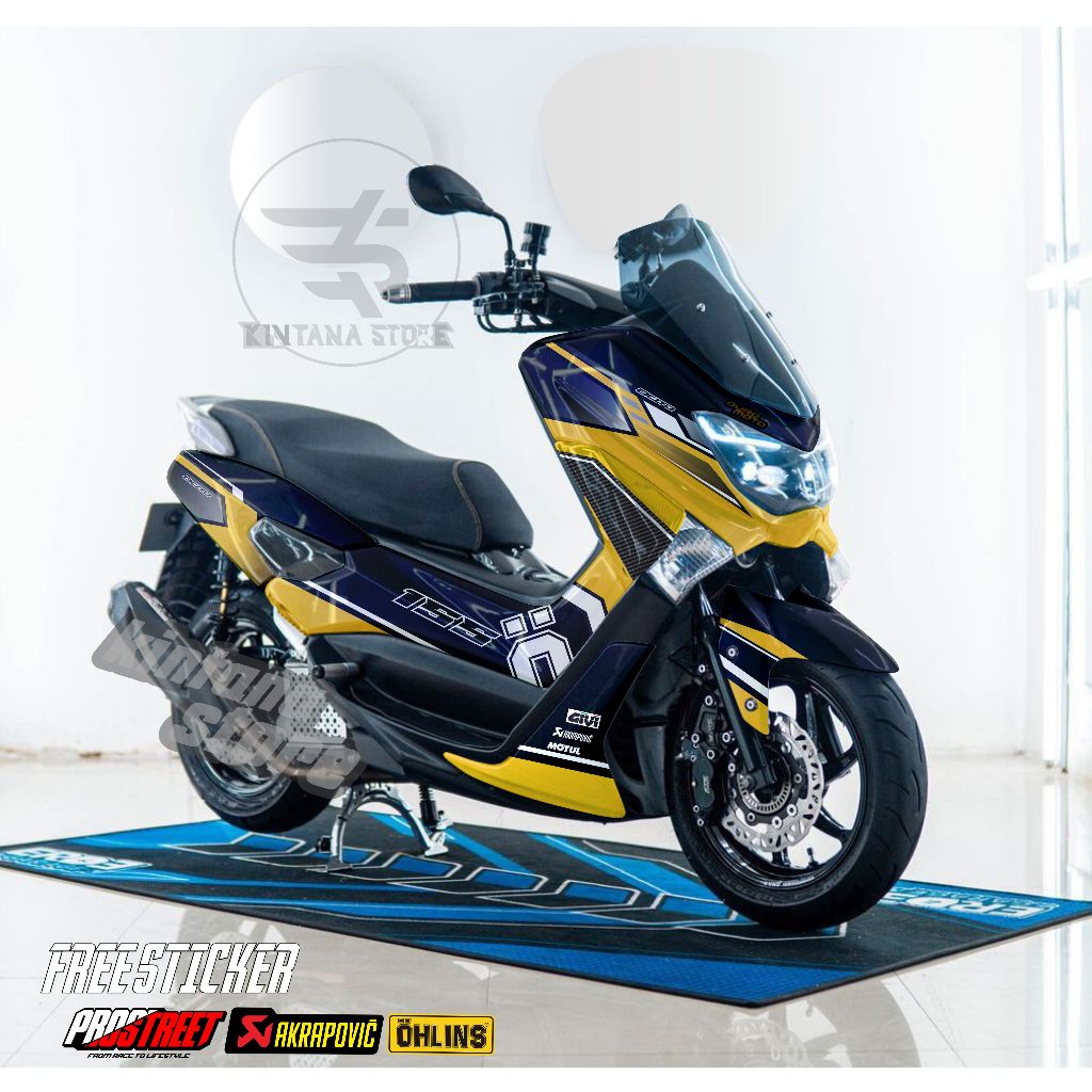 Decal Stiker Fullbody Nmax old- Stiker Nmax lama Motif Ohlins keren terlaris