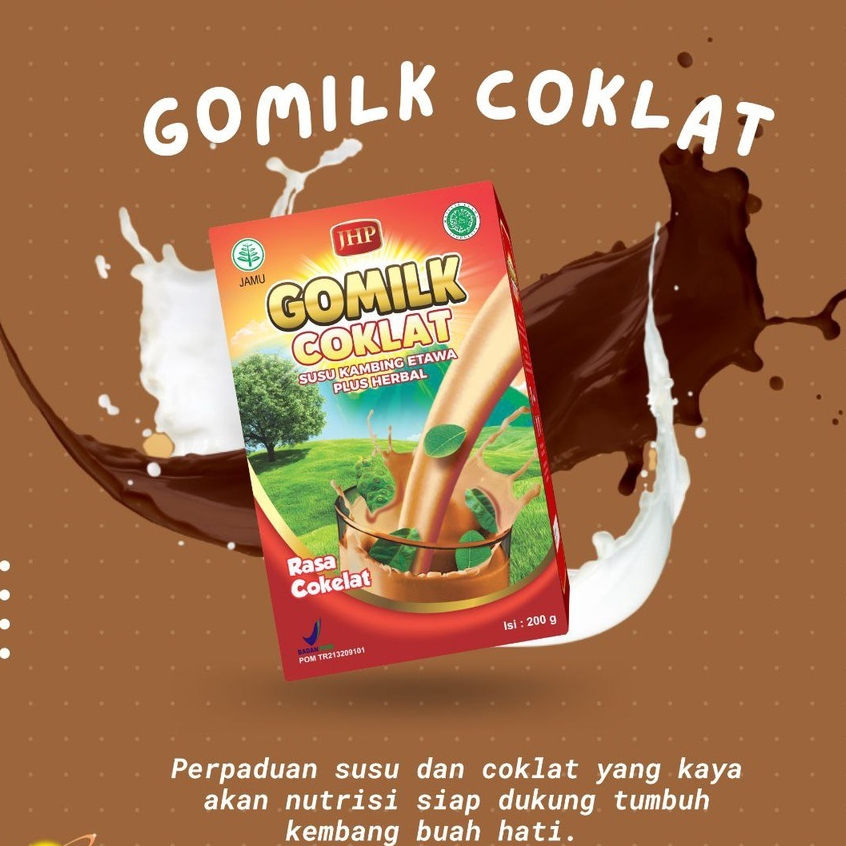 

GOMILK Susu Kambing Etawa Plus Herbal Rasa COKELAT - 200gram