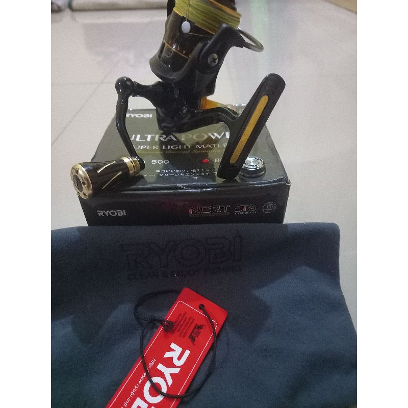 ryobi ultra power 800 lengkap handle hpx dos pouch ada reel stand variasi orinya juga ada