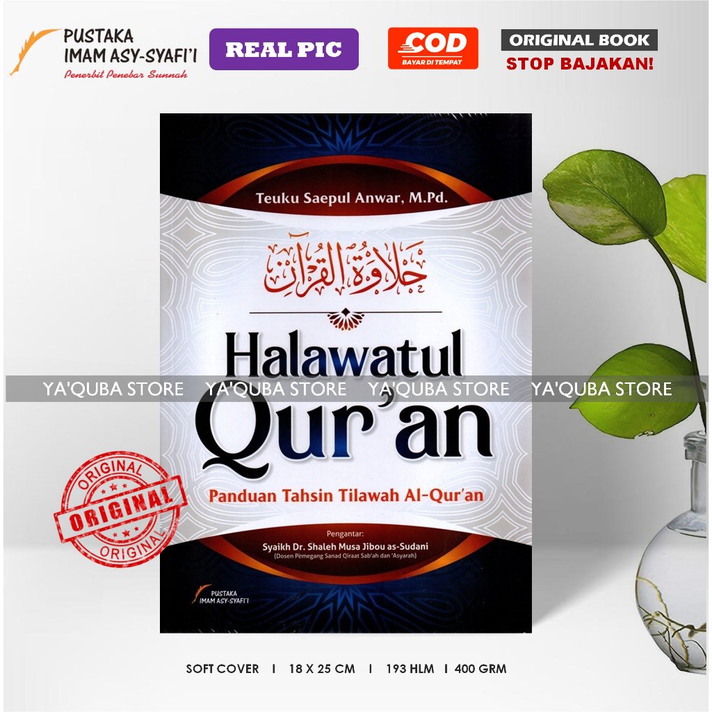 [ IMAM ASY SYAFI'I ] BUKU HALAWATUL QUR'AN Panduan Tahsin Tilawah al Quran Teuku Saeful Anwar, S. Pd