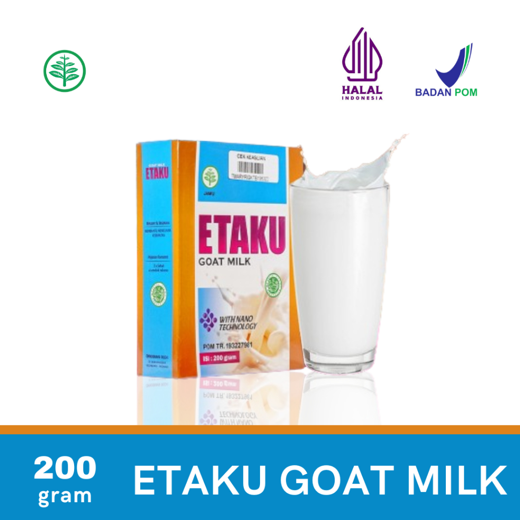 

Susu Kambing Etawa Bubuk Original ETAKU GOAT MILK 1 Box isi 200 Gram