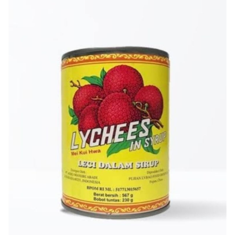 

MEI KUI HWA LYCHEES IN SYRUP 567G