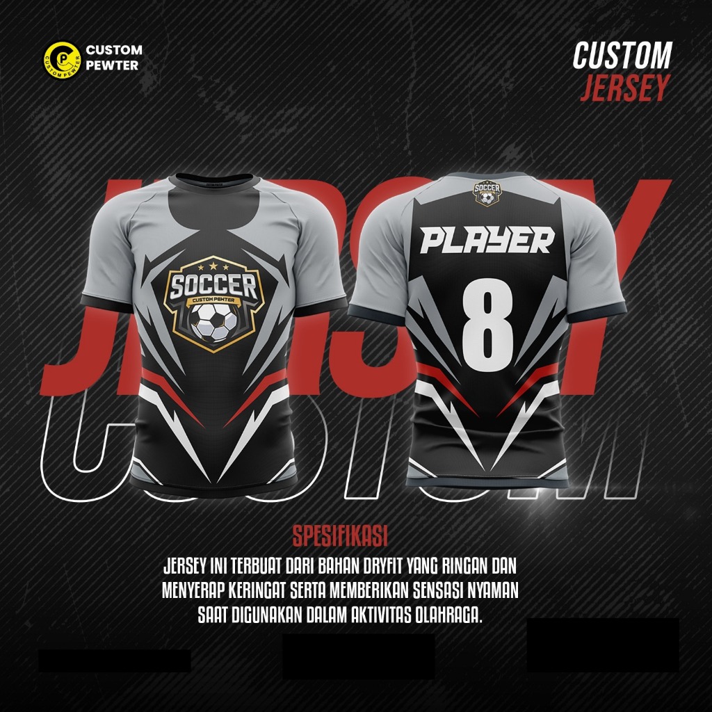 Jersey Custom | Kaos Jersey Bola Custom Full Printing