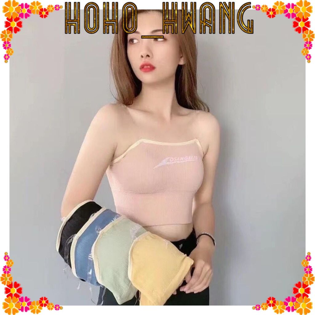 HOHO_HWANG (B-165) BRA SPORT tali bening katun