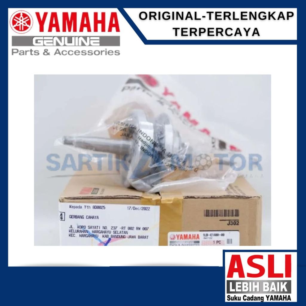 CRANKSHAFT ASSY (1LB1) KRUK AS XEON GT 125 ORIGINAL YAMAHA (1LB-E1400-00)