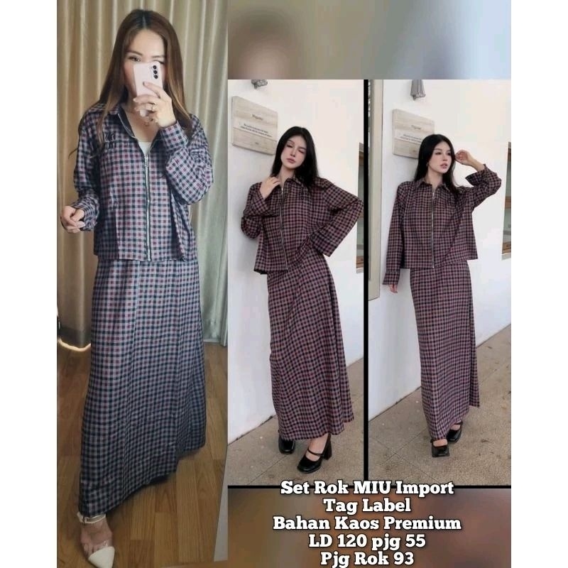 On Set Rok Motif Kotak Kecik 99 Import