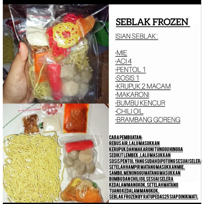 

Seblak Frozen