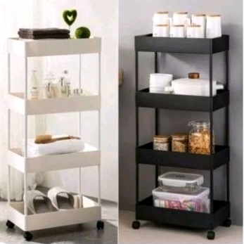 RAK KOTAK/RAK KOSMETIK/RAK KOTAK SERBAGUNA/ TROLI PERSERGI 4 SUSUN