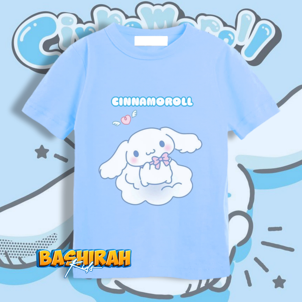 Kaos Anak Cinnamoroll / Baju Kaos Anak Cinnamoroll / Baju Anak Cinnamoroll
