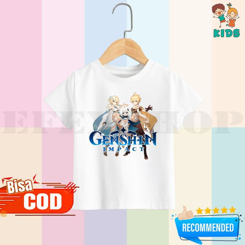 KAOS ANAK GENSHIN IMPACT BAJU KAOS ANAK GENSHIN IMPACT BEST QUALITY