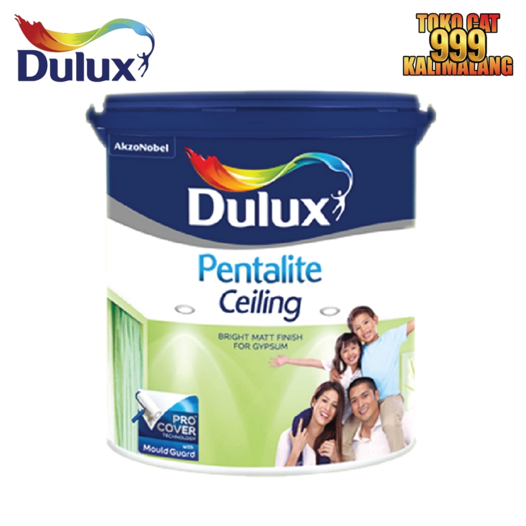 Cat Plafon Rumah Interior Gypsum Dulux Pentalite Ceiling Putih 5 Kg