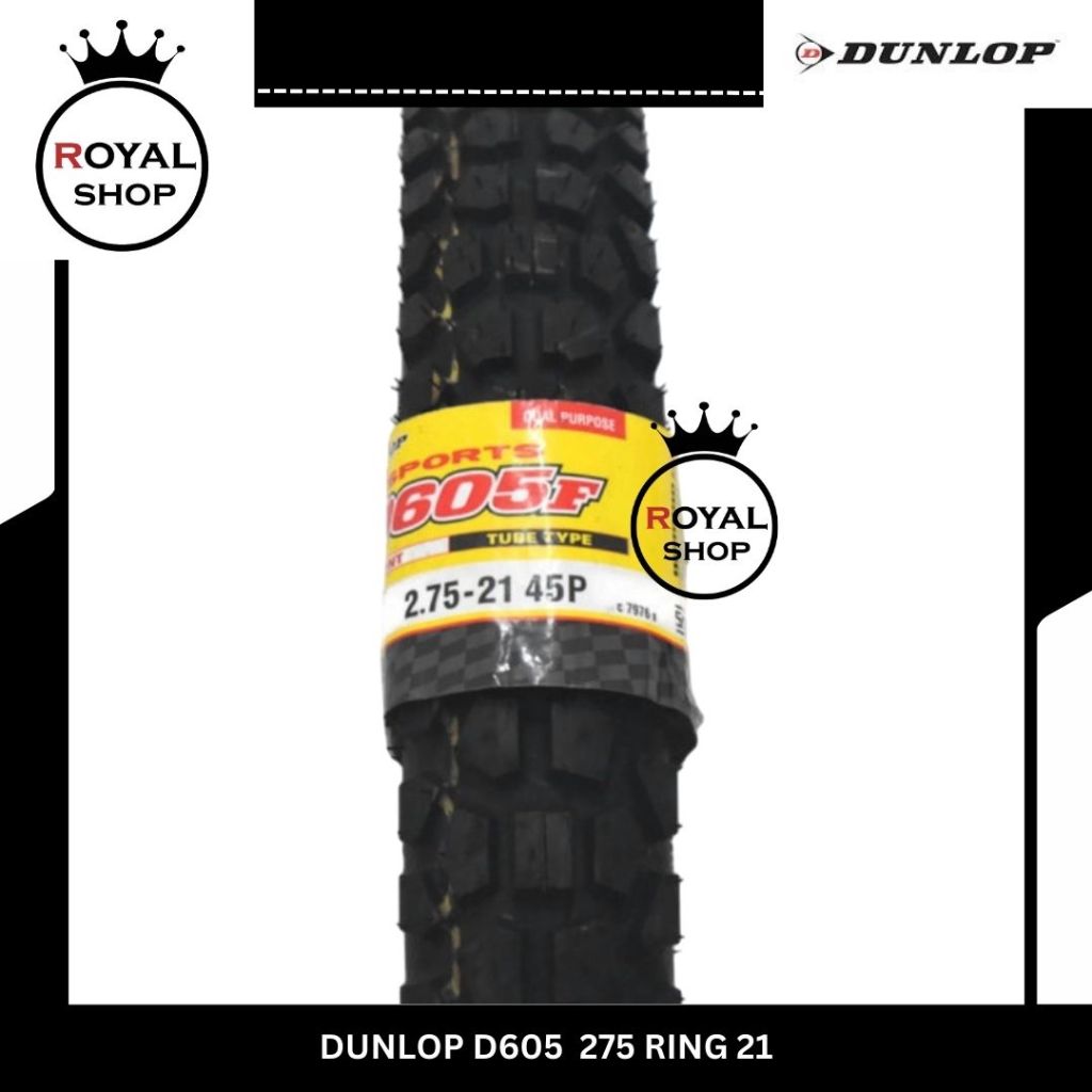 DUNLOP D 605 D605 275-21 Ban Motor Trail Cross Adventure Rally