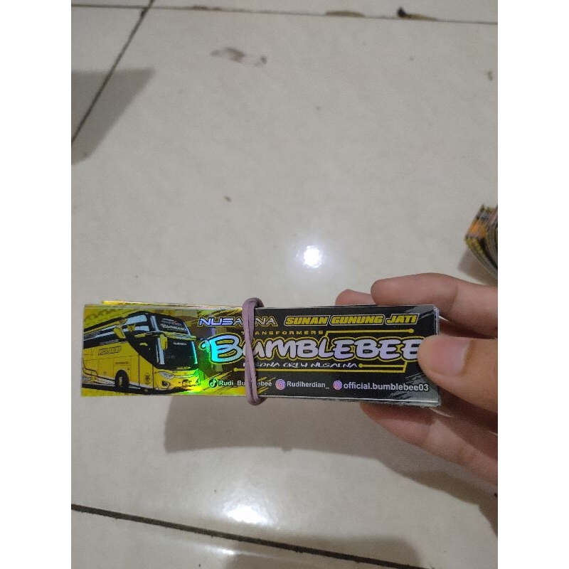 sticker bus bumblebee original