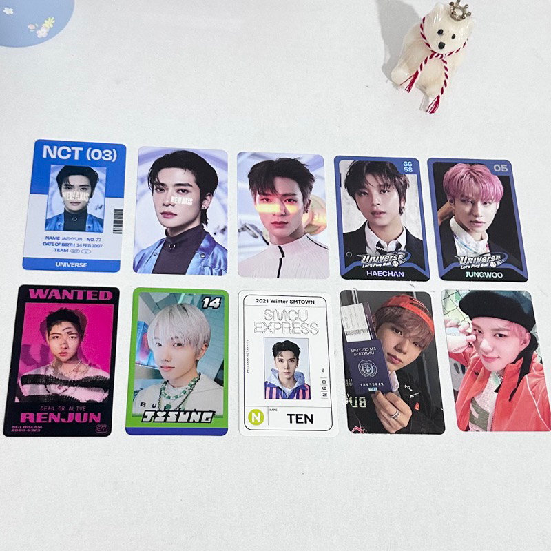 jual pc photocard official nct dream nct127 universe concept jaehyun jeno jisung haechan jungwoo ten