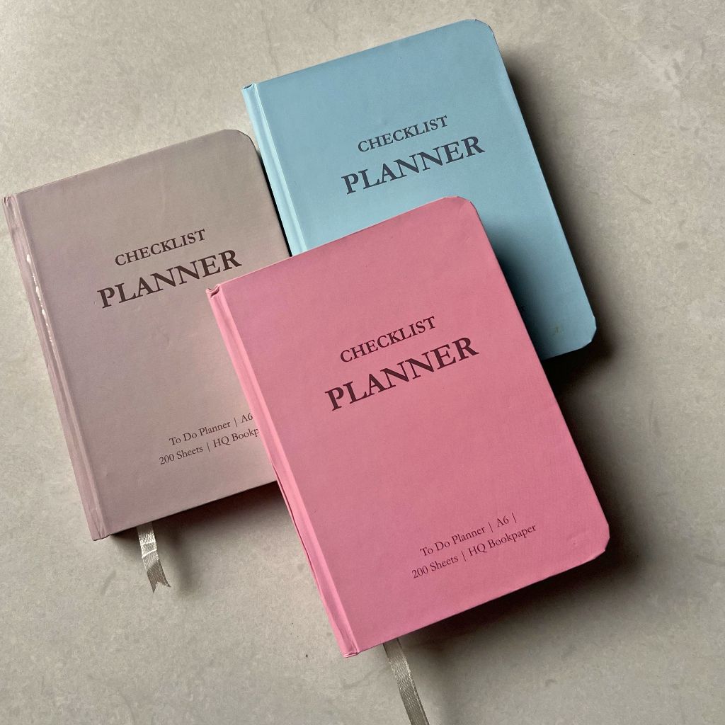 

Checklist Planner Book Hardcover To Do List Notes Buku Memo by peulanopapers