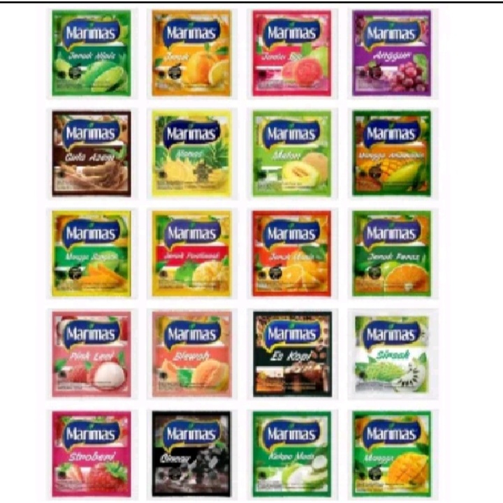 

MINUMAN MARIMAS ALL VARIAN 1 RENCENG ISI 10 SACHET