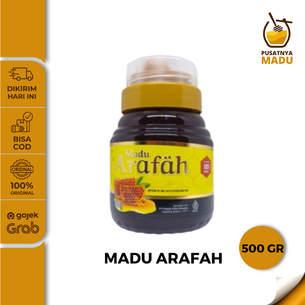 

MADU ARAFAH Madu Alami Murni ARAFAH Royal Jelly Bee Pollen - 500 Gram