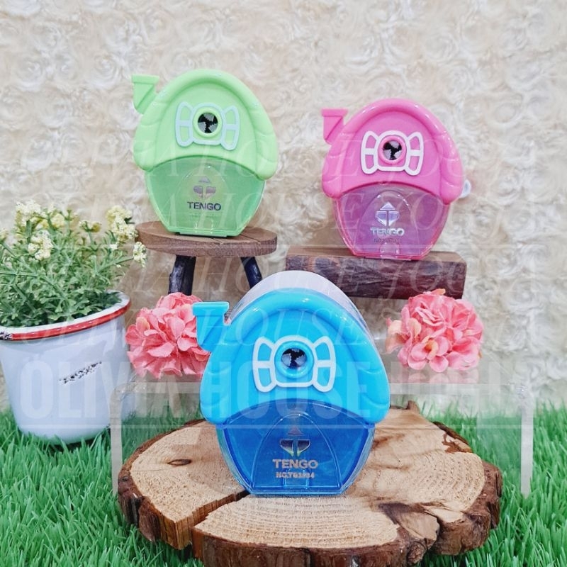 

Rautan Pensil Bentuk Rumah Pencil Sharpener House Color Rautan Putar Warna